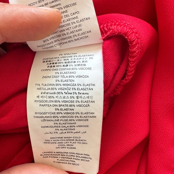 Michael Kors Red Tiered Layered Tunic Blouse V-Neck Tank Sleeveless Cami Size M - Picture 3 of 4